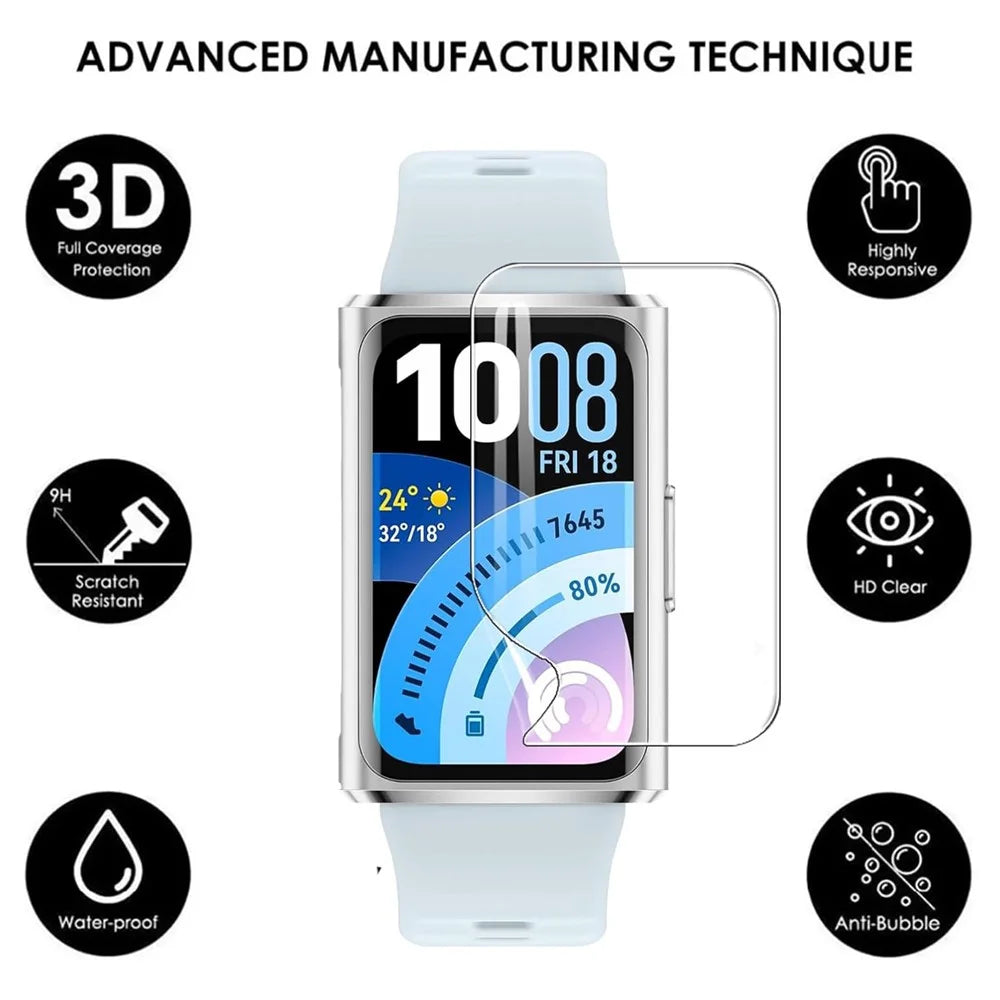4Pcs for Huawei Band 11 Pro Watch Screen Protector 3D Full Coverage HD Clear TPU Hydrogel Film - Transparent - 2