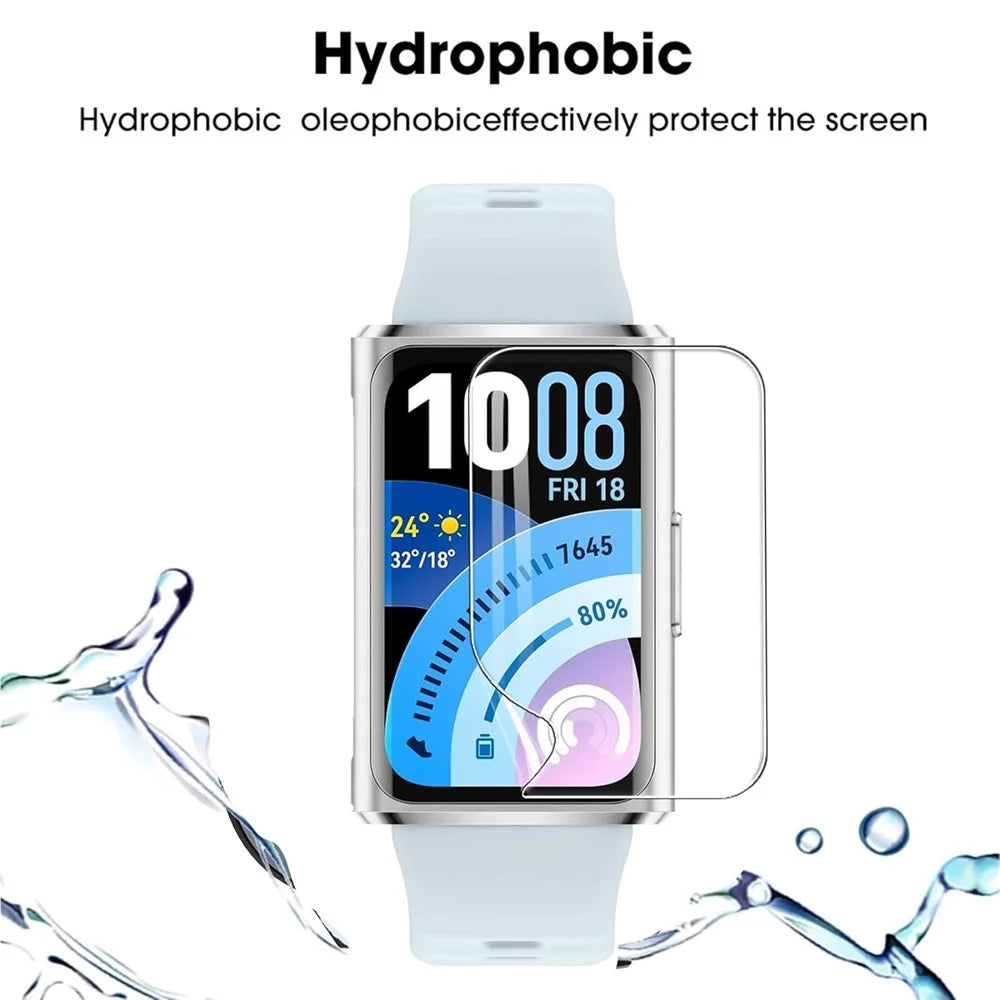 4Pcs for Huawei Band 11 Pro Watch Screen Protector 3D Full Coverage HD Clear TPU Hydrogel Film - Transparent - 4