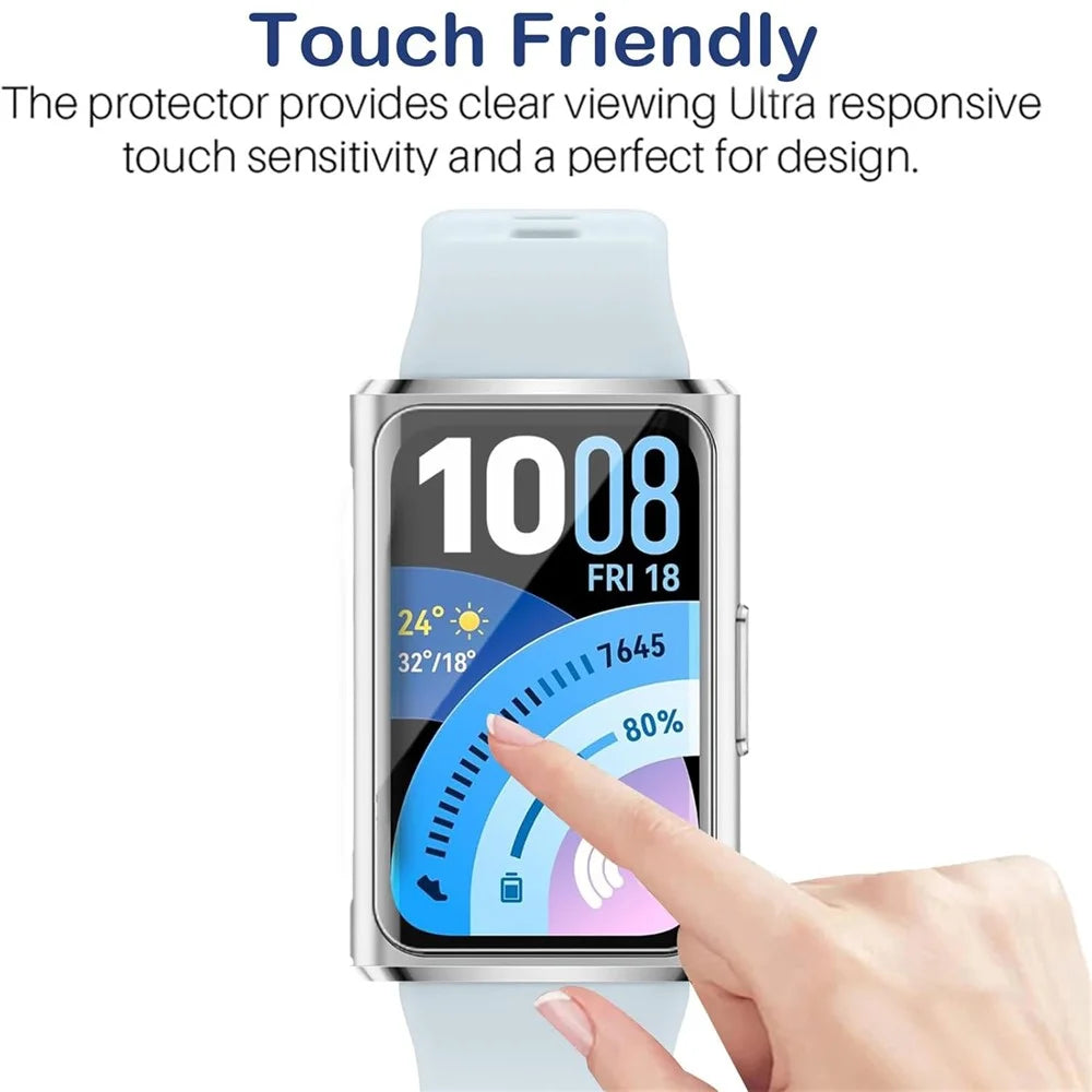 4Pcs for Huawei Band 11 Pro Watch Screen Protector 3D Full Coverage HD Clear TPU Hydrogel Film - Transparent - 5