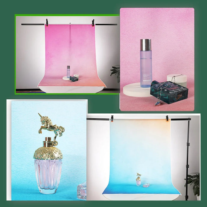 7Pcs 80x120cm Waterproof Photography Backdrop Gradient Photo Background Cloth for Studio Portrait - Style 1 - 6