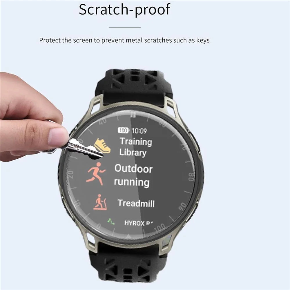 3Pcs For Huami Amazfit Cheetah 2 Pro TPU Watch Screen Protector Anti Scratch HD Clear Hydrogel Film - Transparent - 2
