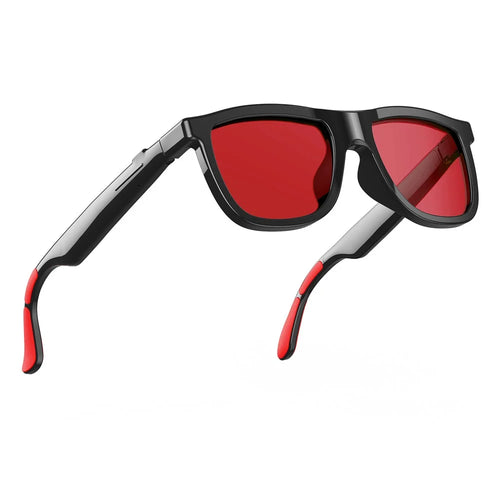E05 AI Smart Glasses 4-Level Touch Color Change Bluetooth-compatible Translation Eyeglasses with Electrochromic Lenses - Red - 1
