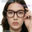 E06D AI Smart Glasses 13MP Camera 1080P Recording Voice Assistant Translation D-Shape Frame Eyeglasses for Photography - Black - 6
