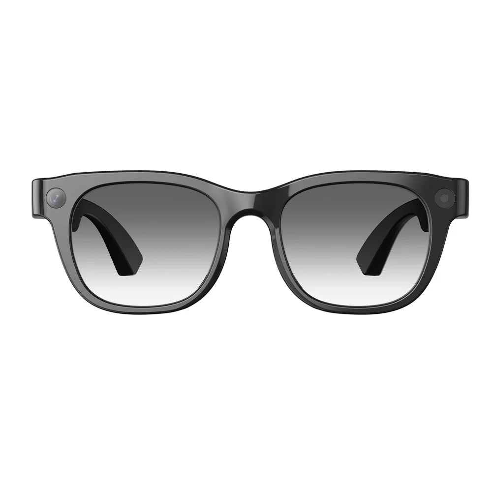 E06S AI Smart Glasses 13MP Camera Real-time Translation Voice Control Music Touchpad Eyeglasses for Office Meeting - Grey - 3