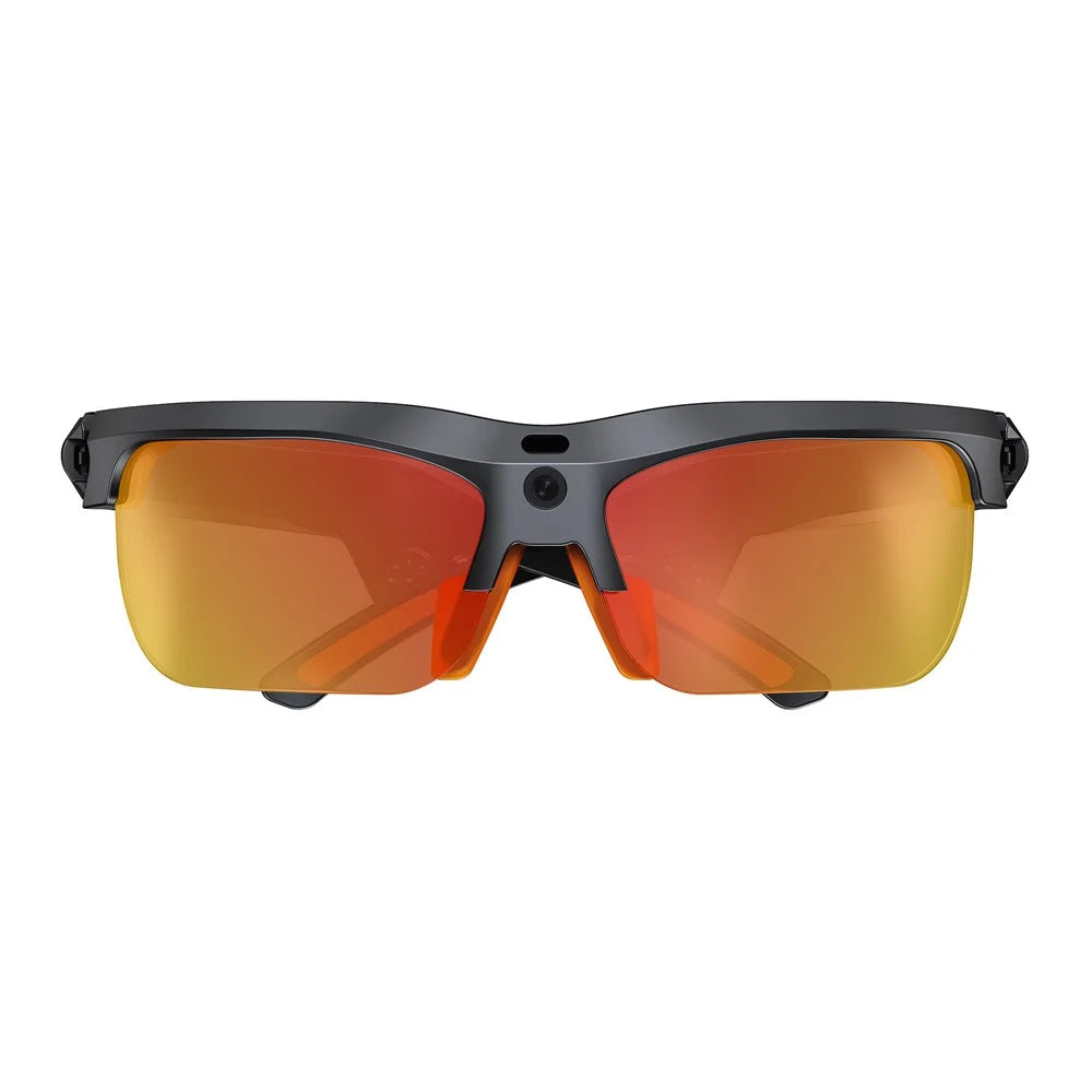 E08 AI Smart Glasses 1300W Camera Voice Control Everything Recognition Translation Eyeglasses for Sports Cycling - Grey Black - 3