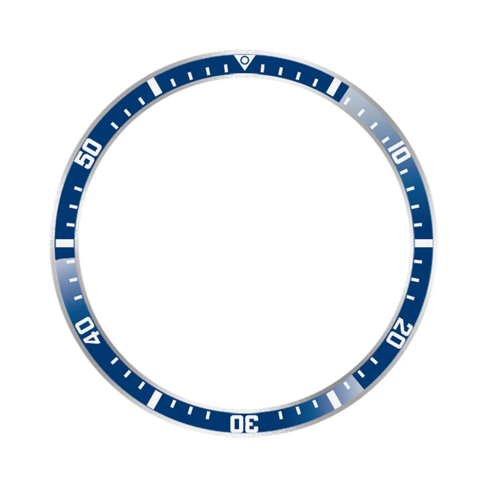 Bezel Ring for Xiaomi Watch S5 / S4 / S3 Anti Scratch Aluminum Alloy Adhesive Cover - Blue  /  White Characters - 1