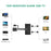 UGREEN VGA Splitter 1080P 2 Port 2 in 1 out VGA Switch Adapter Converter for PS4 TV Projector - 7