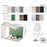A3 Black and White Cardboard with 10Pcs Double-sided Background Paper and Diffusion Panel Photo Studio Backdrop Set - Style 1 - 1