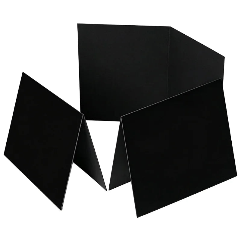 A3 Black Flocking Light Absorbing Photography Background Board for Jewelry Product Photo Studio, 42x29cm - Black - 1