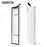 100Pcs Watch Band Packaging Box Pull-out Drawer Style Display Case with Clear Window Hanging Hole - White - 1
