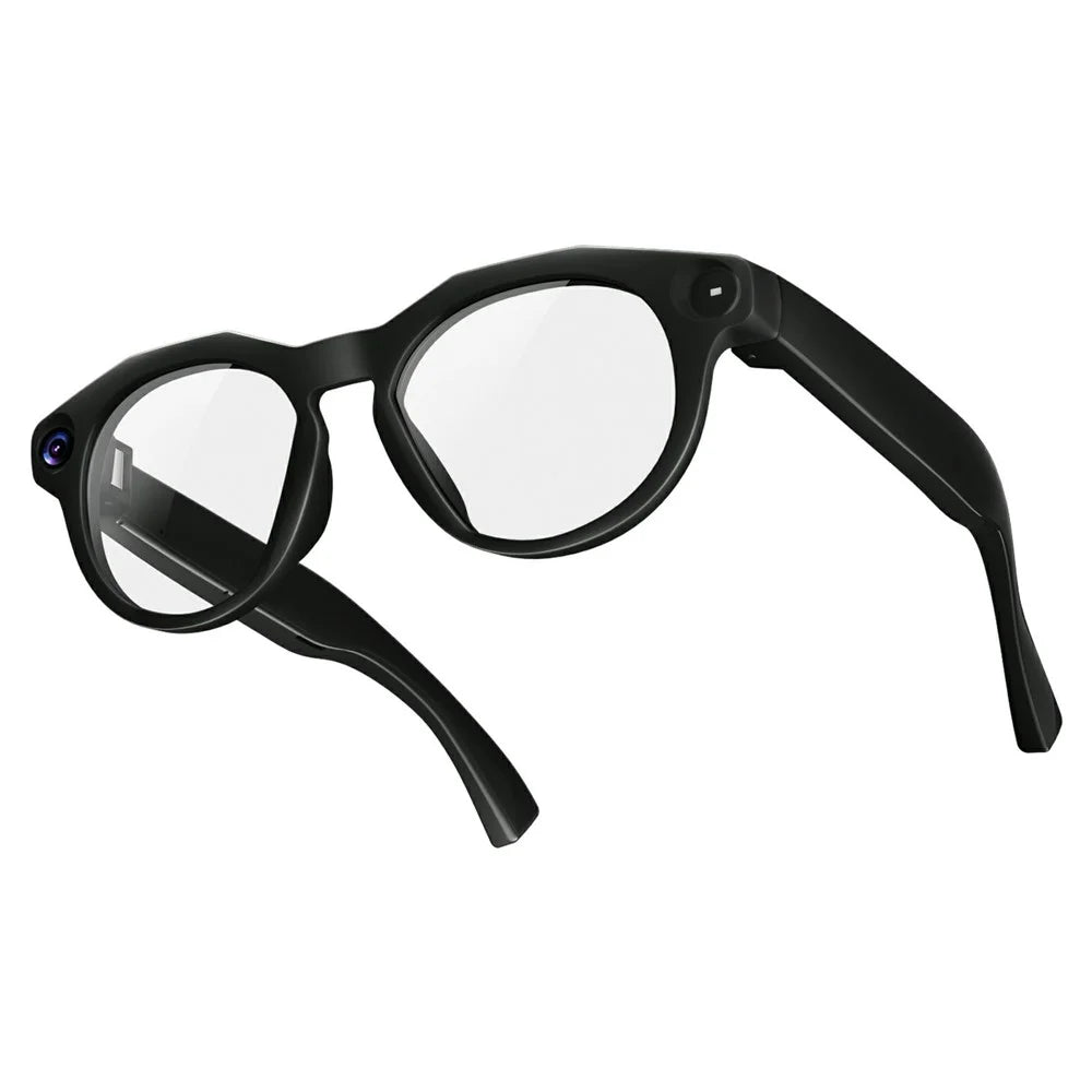 CY02 Smart AI Glasses 13MP Camera WiFi 6 ENC Noise Cancelling Real-time Translation Eyeglasses for Recording - White Lens - 1