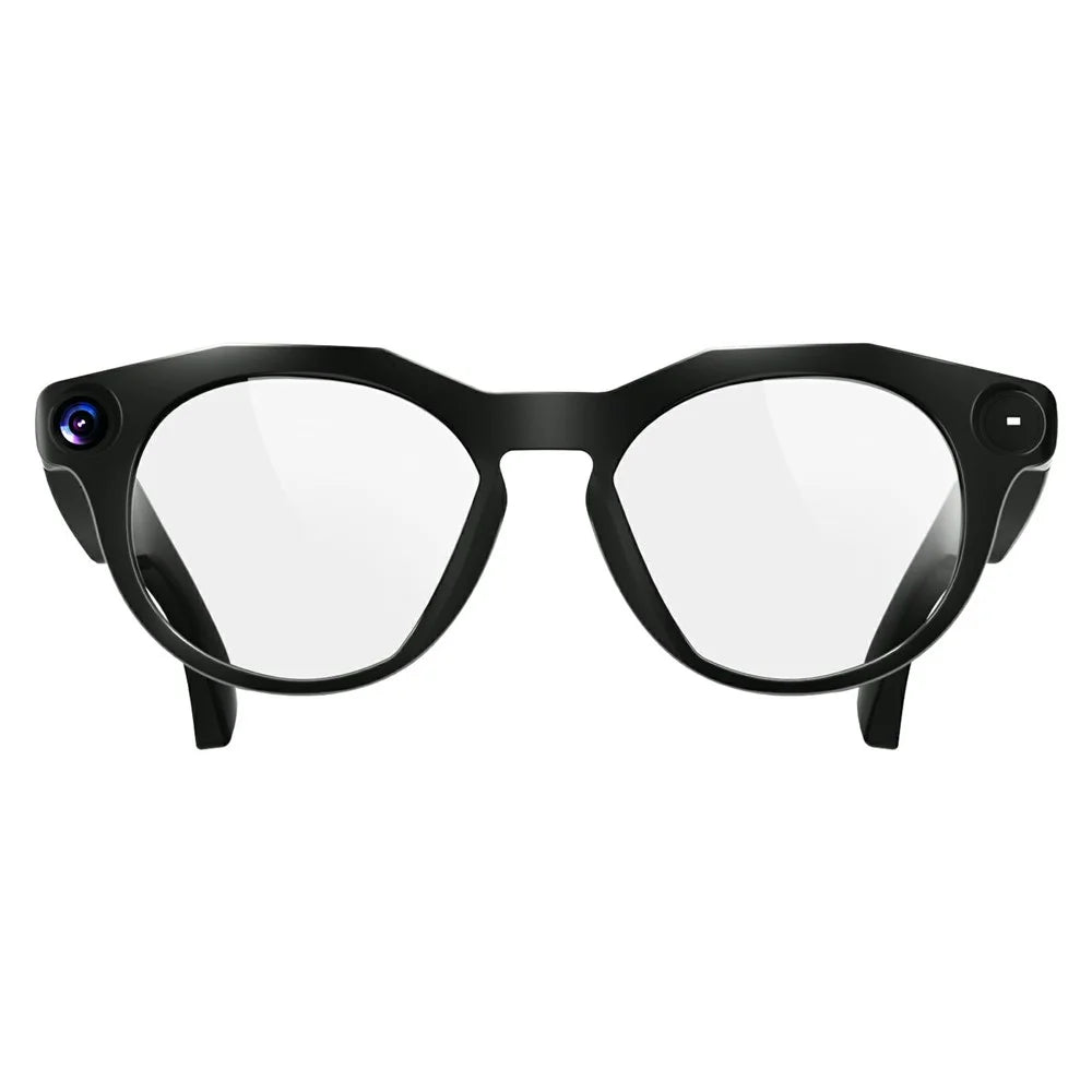 CY02 Smart AI Glasses 13MP Camera WiFi 6 ENC Noise Cancelling Real-time Translation Eyeglasses for Recording - White Lens - 2