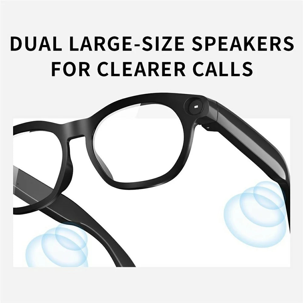 CY03 AI Smart Glasses 8MP Camera HD Bluetooth-compatible POV Recording Live Streaming Eyeglasses with Voice Assistant - Anti-Blue Light Lens - 6
