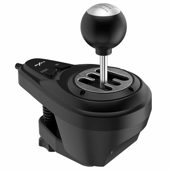 PXN PXN-A7 Gaming Gear Shift Lever 6+1 Speed H-Pattern Sequential Gear Shifter for PC Racing Wheel - Black - 1