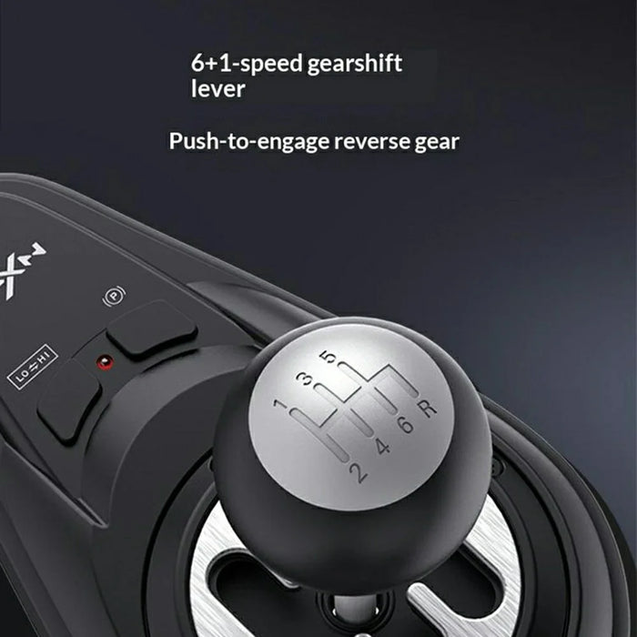 PXN PXN-A7 Gaming Gear Shift Lever 6+1 Speed H-Pattern Sequential Gear Shifter for PC Racing Wheel - Black - 2
