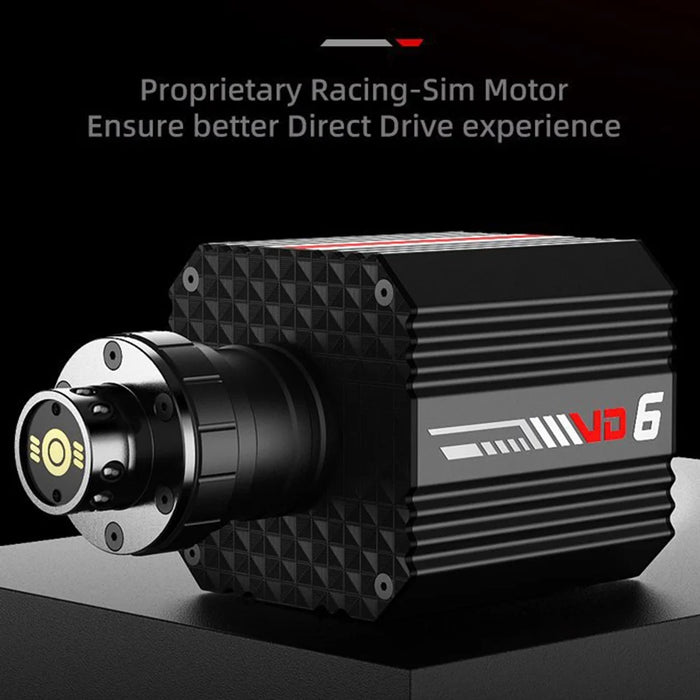 PXN VD6 Direct Drive Racing Wheel Bundle 6Nm Force Feedback Pedals Compatible with PC Gaming - Black - 3