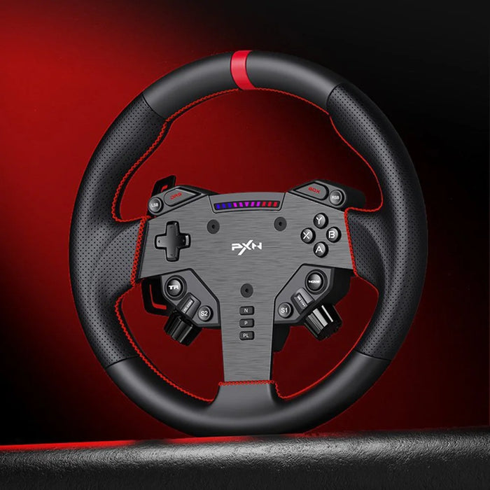 PXN VD6 Direct Drive Racing Wheel Bundle 6Nm Force Feedback Pedals Compatible with PC Gaming - Black - 7
