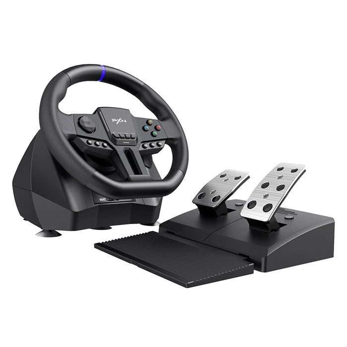 PXN V900 Gen2 Gaming Steering Wheel Driving Racing Simalator 270° / 900° Rotation for PC PS4 Switch - Black - 1