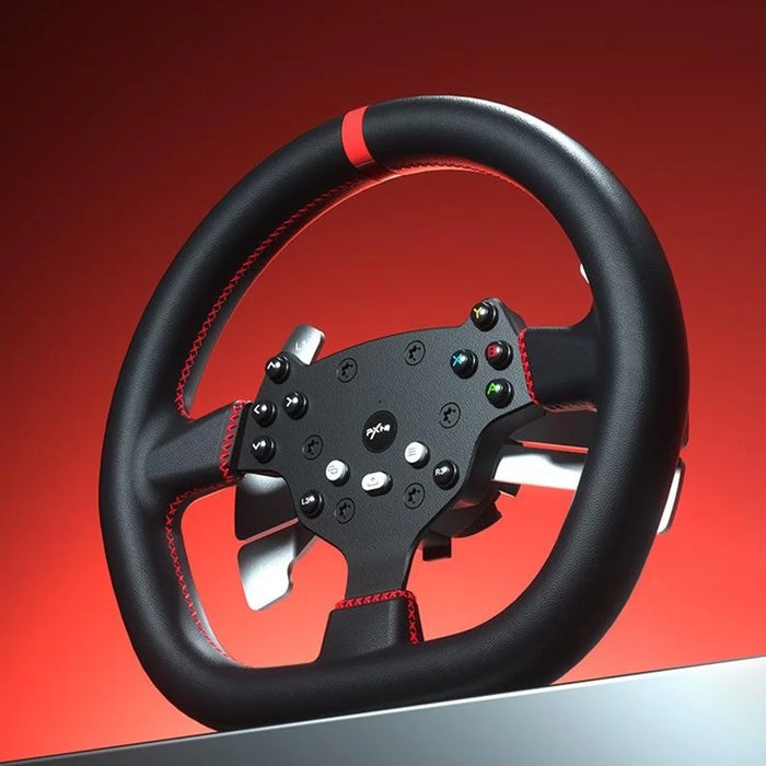 PXN V10 PRO Racing Simulator Wheel Set Direct Drive 3.2Nm Force Feedback Hall Sensor Gaming Steering Wheel with 3 Pedals for PC - Black - 3