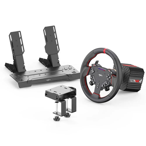 PXN VD4 BUNDLE Direct Drive Racing Wheel for PC  /  PS4 Professional Gaming Steering Wheel with Pedals - Black - 1