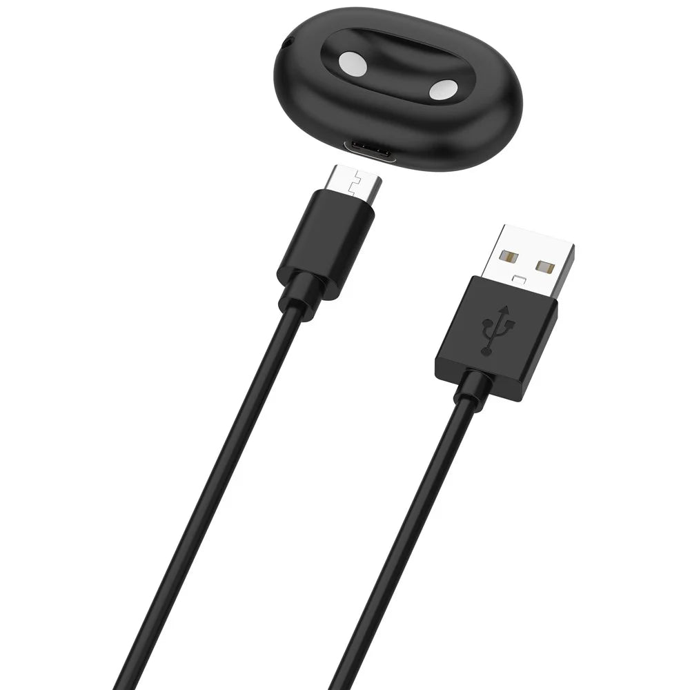 For Google Pixel Watch 4 45mm / 41mm Magnetic Charging Dock 5V 1A Type-C Portable Charger Adapter with Cable - Black - 5