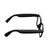 V03Pro AI Smart Glasses 800W Camera 1200P Video Bluetooth-compatible 5.3 Open Ear Music Eyeglasses - Black / Anti-Blue Light Lens - 3