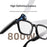 V03Pro AI Smart Glasses 800W Camera 1200P Video Bluetooth-compatible 5.3 Open Ear Music Eyeglasses - Black / Anti-Blue Light Lens - 6
