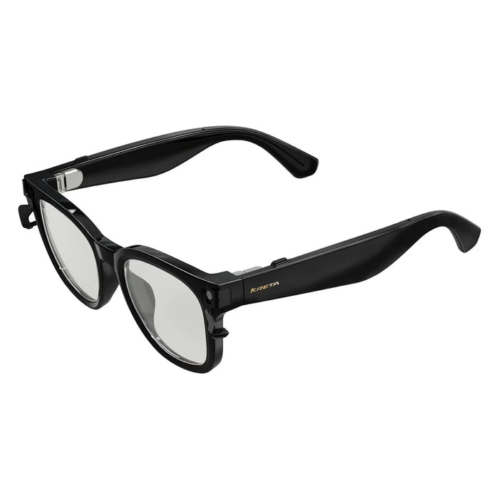 KRETA V52 Smart Glasses 8MP HD Camera Six-Axis Stabilization AI Translation Music Eyeglasses - Black - 1