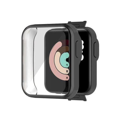 Full Coverage Electroplating TPU Smart Watch Protective Case for Xiaomi Mi Watch Lite/Redmi Watch - Black - 1