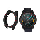 Sports Style Dual Color TPU Protective Watch Case Cover for Huawei Watch GT 2 46mm - Black/Red - 1