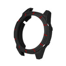 Sports Style Dual Color TPU Protective Watch Case Cover for Huawei Watch GT 2 46mm - Black/Red - 4