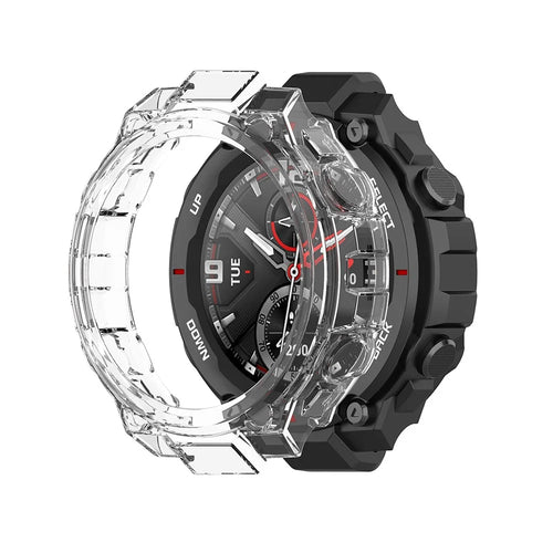 Transparent Soft TPU Smart Watch Protector Cover Case for Huami Amazfit T-Rex A1918 - White - 1