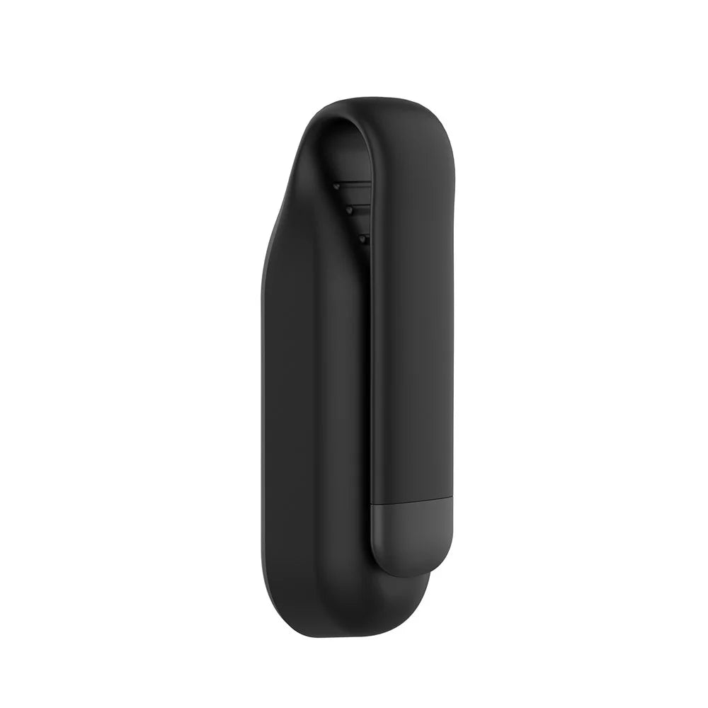Steel Sheet Soft Silicone Clip Buckle Replacement Wristband Accessory for Xiaomi Mi Band 5 / 5 NFC / 6 / 6 NFC / 7 / 7 NFC - Black - 4