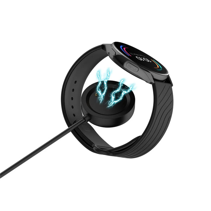 1m USB Charger Smart Watch Charging Cable Dock Cradle for OnePlus Watch - Black - 2