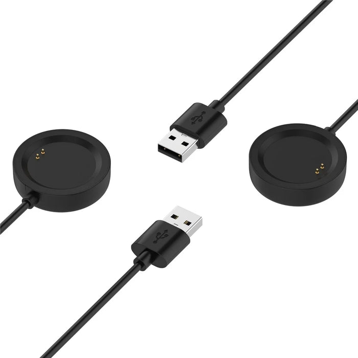 1m USB Charger Smart Watch Charging Cable Dock Cradle for OnePlus Watch - Black - 6