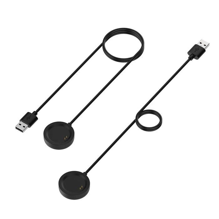 1m USB Charger Smart Watch Charging Cable Dock Cradle for OnePlus Watch - Black - 7