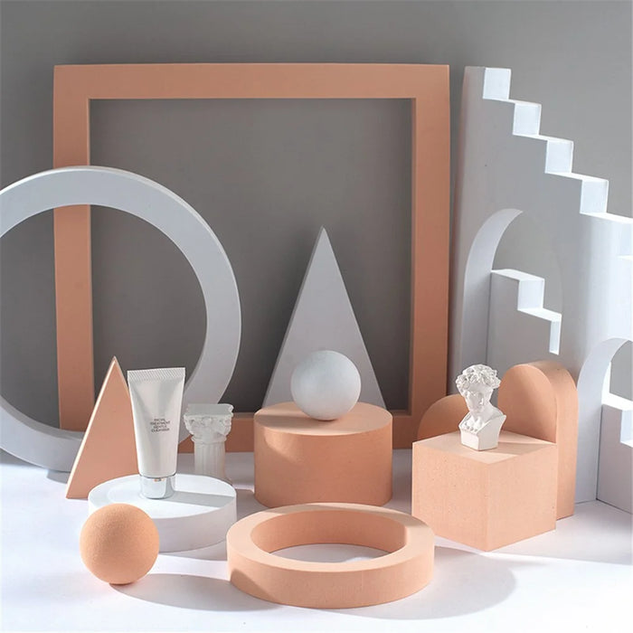 7*7*6cm Geometric Shape Photography Prop Shooting Background Cuboid Ornament - Nude - 3