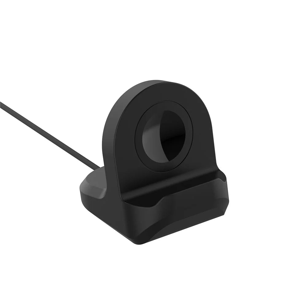 Smart Watch Silicone Holder Charging Stand Base for Samsung Galaxy Watch4 40mm/44mm / Samsung Galaxy Watch4 Classic 42mm/46mm - Black - 4