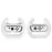 DOBE TNS-852B 1Pair Steering Wheel Controller Comfort Racing Wheel Grip for Nintendo Switch OLED Controller - White - 3