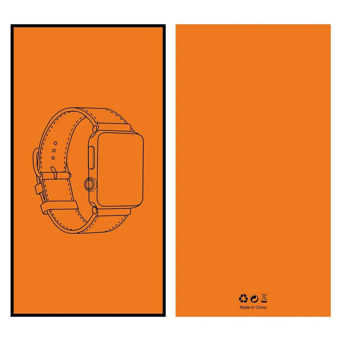 10Pcs / Set for Apple Watch Band Packaging Universal Genuine Leather Watch Strap Paper Pack Box - Orange - 2