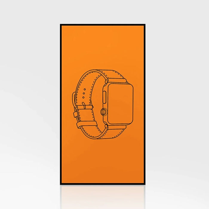 10Pcs / Set for Apple Watch Band Packaging Universal Genuine Leather Watch Strap Paper Pack Box - Orange - 4