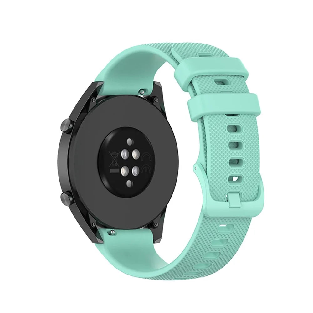 22mm Silicone Watch Band Replacement Strap for Huawei Watch 4 Pro / Watch 2 Pro / Watch GT Runner / GT 3 46mm / Watch GT 3 SE / Honor Watch GS 3i - Teal - 1