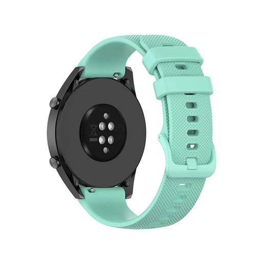 22mm Silicone Watch Band Replacement Strap for Huawei Watch 4 Pro / Watch 2 Pro / Watch GT Runner / GT 3 46mm / Watch GT 3 SE / Honor Watch GS 3i - Teal - 1