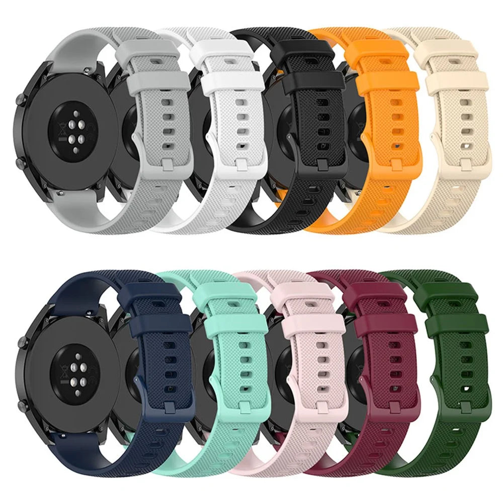 22mm Silicone Watch Band Replacement Strap for Huawei Watch 4 Pro / Watch 2 Pro / Watch GT Runner / GT 3 46mm / Watch GT 3 SE / Honor Watch GS 3i - Teal - 7