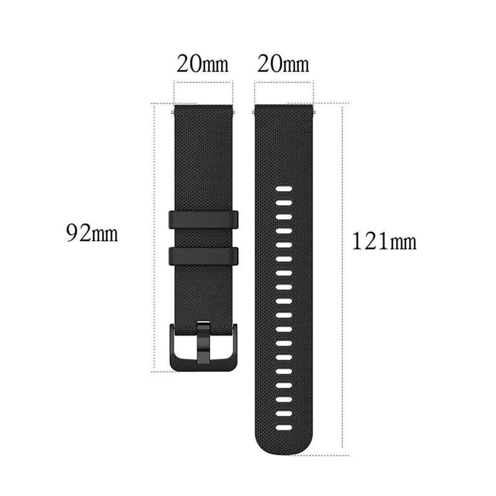 Silicone Watch Band 20mm Watch Strap for Huawei Watch GT 2 42mm / GT 3 42mm / Watch 3 Pro New / Watch 3 Pro / GTR Mini (A2174) - Teal - 6