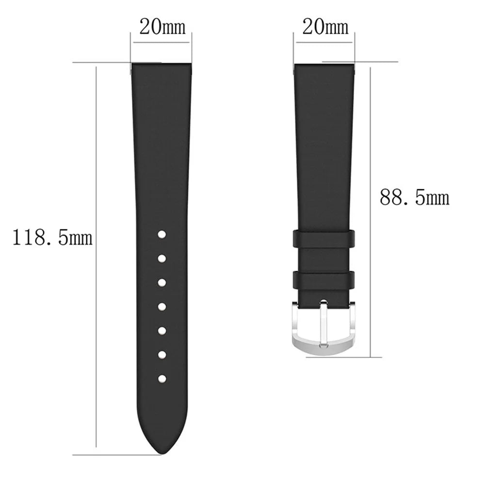 20mm PU Leather Watch Strap for Huawei Watch GT3 42mm / Watch GT2 42mm / GTR Mini (A2174) - Purplish Red - 4