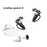 1 Pair Silicone Anti-slip Anti-drop Protective Grip Cover VR Controller Handle Sleeve Case for Oculus Quest 2 - Black - 3