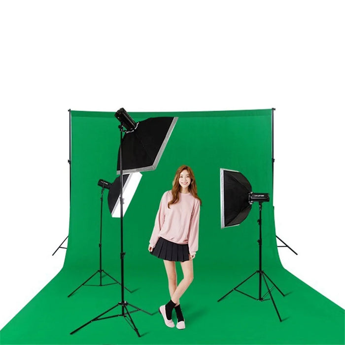 3*4m Green Backdrop Background Screen with 4 Clamps and 3m Telescopic Stand for Photo Video Studio Photography - 2
