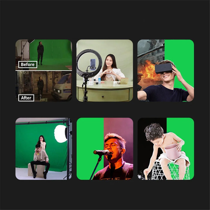 3*4m Green Backdrop Background Screen with 4 Clamps and 3m Telescopic Stand for Photo Video Studio Photography - 4