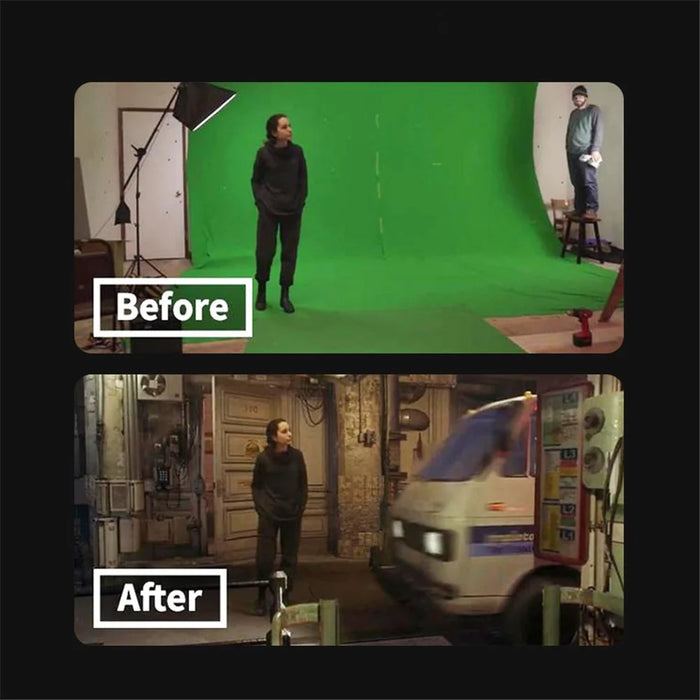 3*4m Green Backdrop Background Screen with 4 Clamps and 3m Telescopic Stand for Photo Video Studio Photography - 5